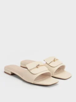 Knotted Accent Slide Sandals