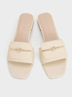Knotted Accent Slide Sandals