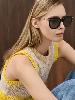 Kris Chain-Detail Sunglasses