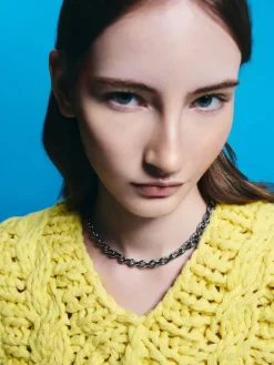 Kris Chain-Link Choker Necklace