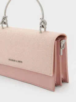 Kristine Glittered Wallet On Chain