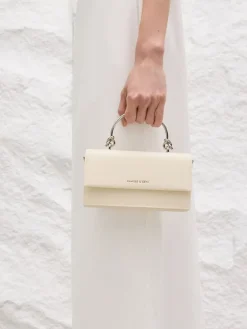 Kristine Sculptural-Handle Long Wallet