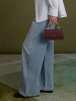 Kristine Sculptural-Handle Long Wallet
