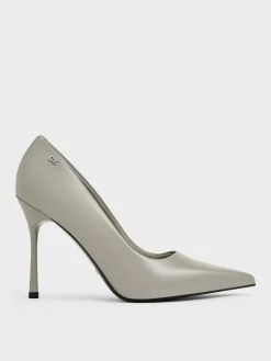 Kyra Leather Pointed-Toe Pumps