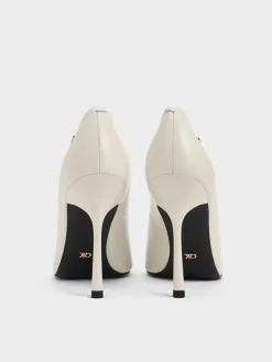 Kyra Leather Pointed-Toe Pumps