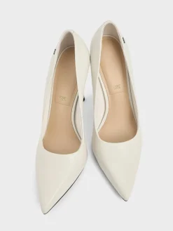Kyra Leather Pointed-Toe Pumps