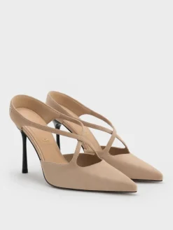 Kyra Suede Crossover Stiletto Mules