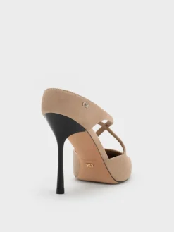 Kyra Suede Crossover Stiletto Mules
