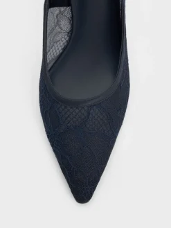 Lace & Satin Stiletto Pumps