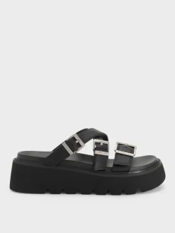 Laine Buckled Flatform Sandals