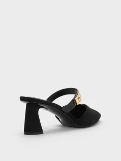 Lando Faux Suede Heeled Mules