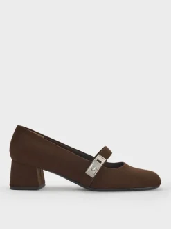 Lando Faux Suede Mary Jane Pumps