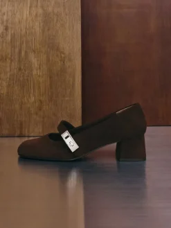 Lando Faux Suede Mary Jane Pumps