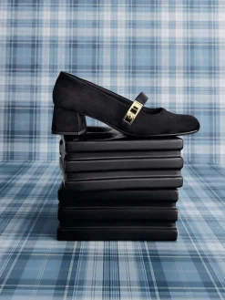 Lando Faux Suede Mary Jane Pumps