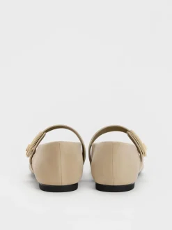 Lando Faux Suede Mary Jane Flats