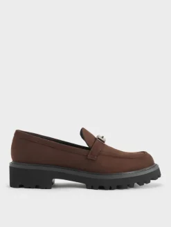 Lando Faux Suede Platform Loafers