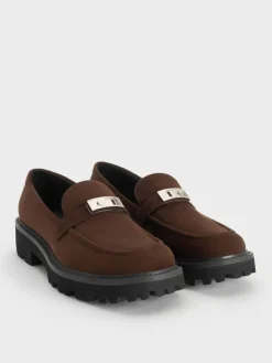 Lando Faux Suede Platform Loafers