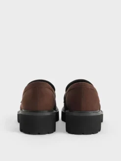 Lando Faux Suede Platform Loafers