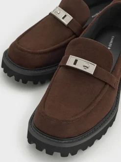 Lando Faux Suede Platform Loafers