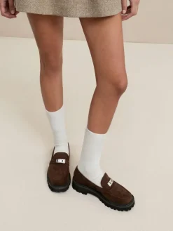 Lando Faux Suede Platform Loafers