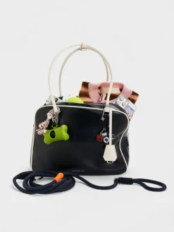 Large Sianna Two-Tone Bowling Bag