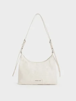 Lark Crinkle-Effect Hobo Bag