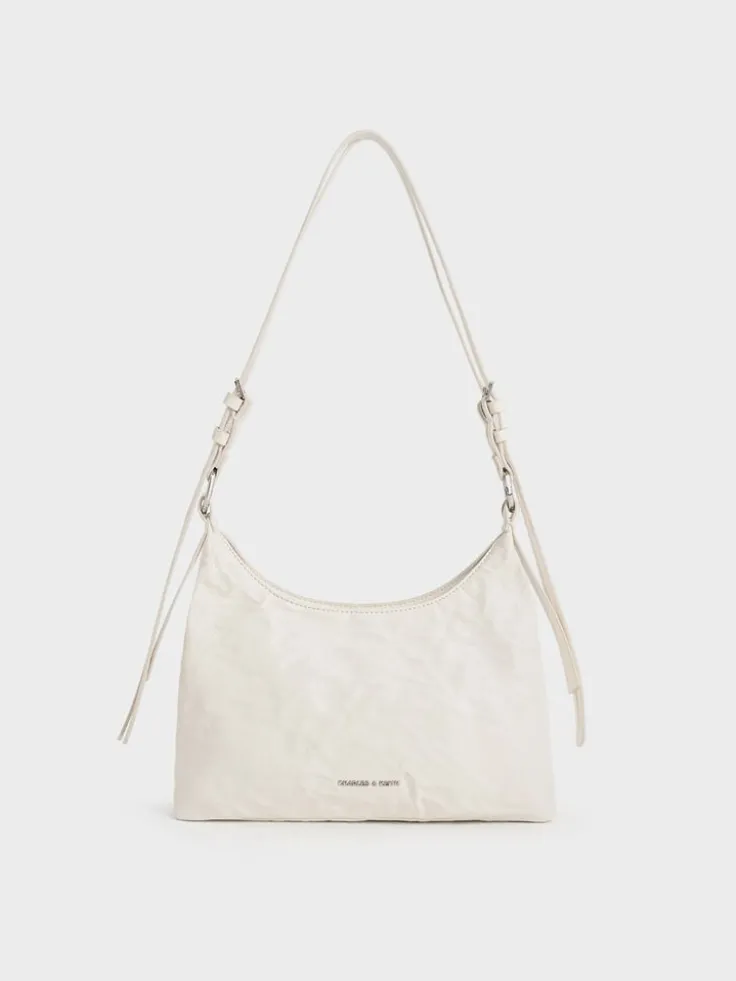 Lark Crinkle-Effect Hobo Bag