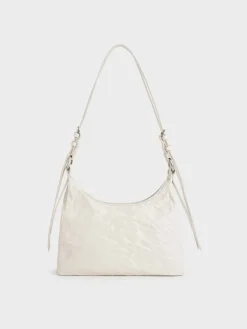 Lark Crinkle-Effect Hobo Bag