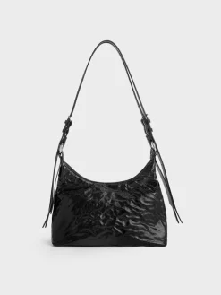Lark Crinkle-Effect Hobo Bag