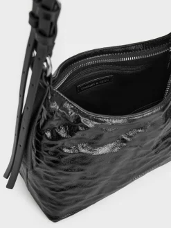 Lark Crinkle-Effect Hobo Bag