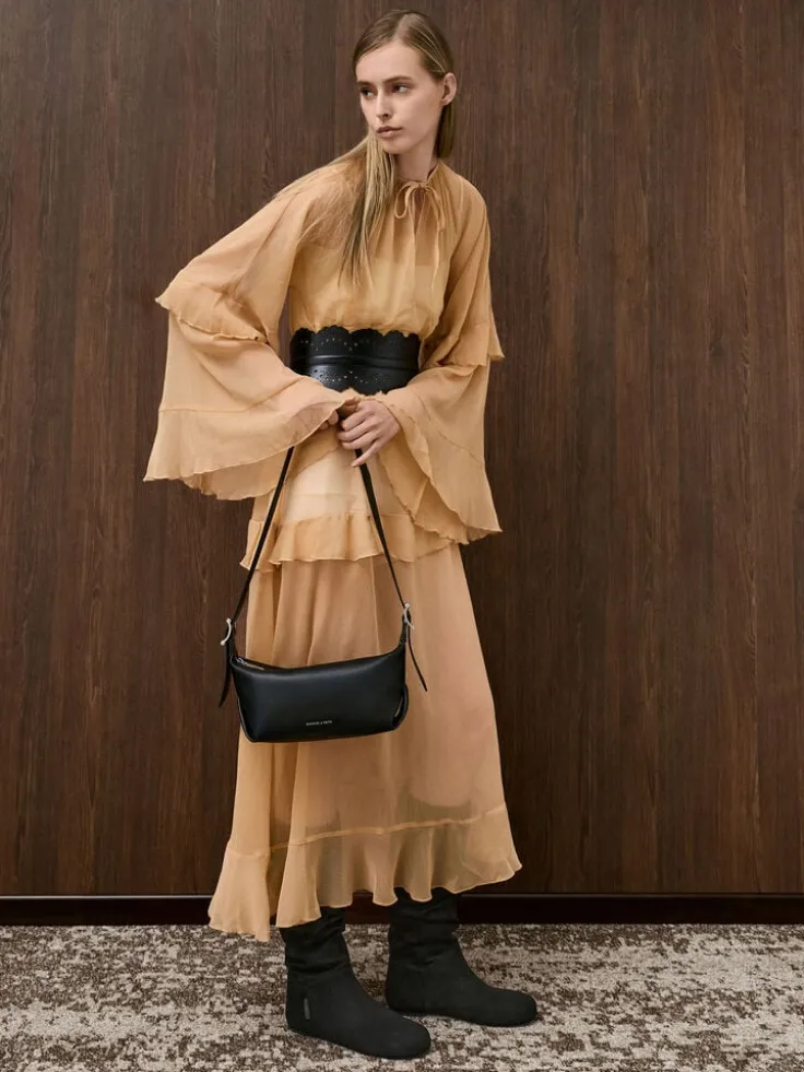 Larsen Buckle-Strap Shoulder Bag