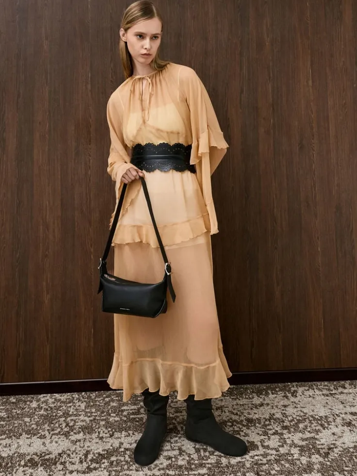 Larsen Buckle-Strap Shoulder Bag