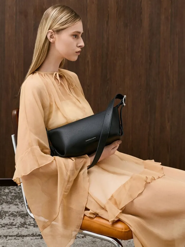 Larsen Buckle-Strap Shoulder Bag