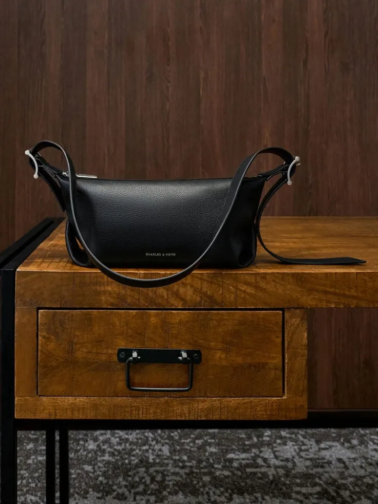Larsen Buckle-Strap Shoulder Bag