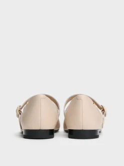 Leather Cap-Toe Mary Janes