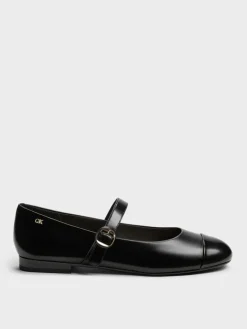 Leather Cap-Toe Mary Janes