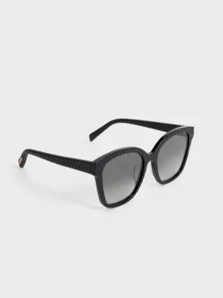 Leather Quilted Sunglasses