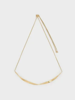 Lena Twist Bar Necklace