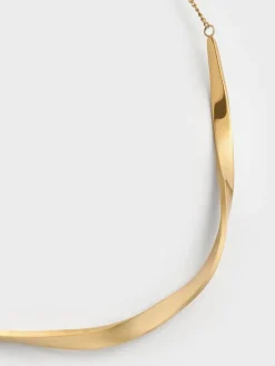 Lena Twist Bar Necklace
