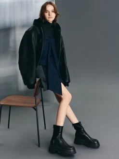 Leoi Chunky Ankle Boots