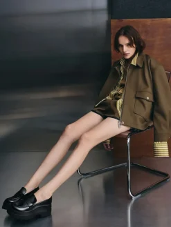 Leoi Platform Penny Loafers