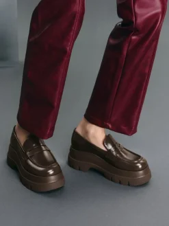 Leoi Platform Penny Loafers
