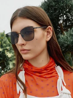 Livonia Crystal Square Sunglasses