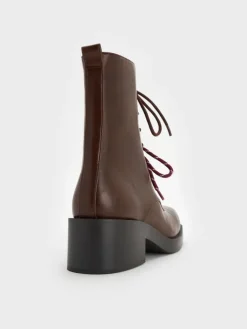 Logan Double-Lace Calf Boots