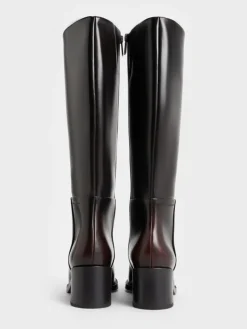 Louise Block-Heel Knee-High Boots