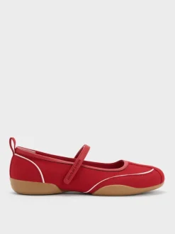 Louise Contrast-Trim Mary Jane Sneakers