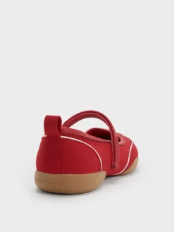 Louise Contrast-Trim Mary Jane Sneakers