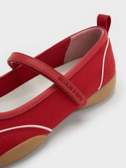 Louise Contrast-Trim Mary Jane Sneakers