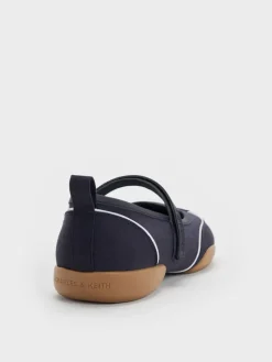 Louise Contrast-Trim Mary Jane Sneakers
