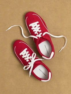 Louise Contrast-Trim Sneakers